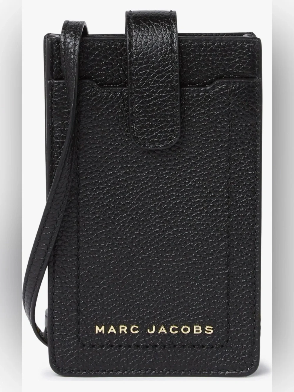 Marc Jacobs Black Leather Phone Crossbody bag